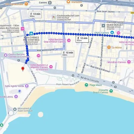 Apartament The Elegant Cannois Stylish With Balcony - Hyper Centre *